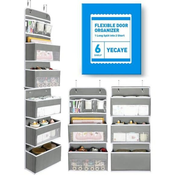 Over The Door Organizer 6 Tier Hanging Storage Baby Closet Bathroom Pantry - Picture 1 of 7